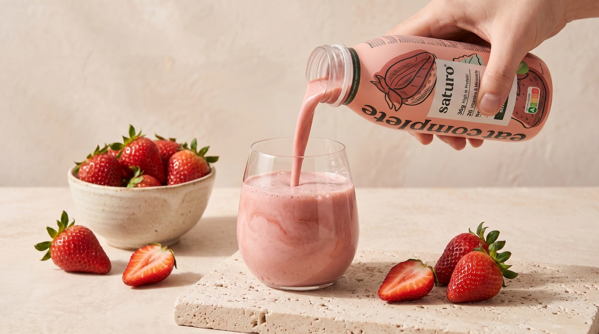 Saturo Ready-to-Drink Meal 400 ml - High protein drinkable food.