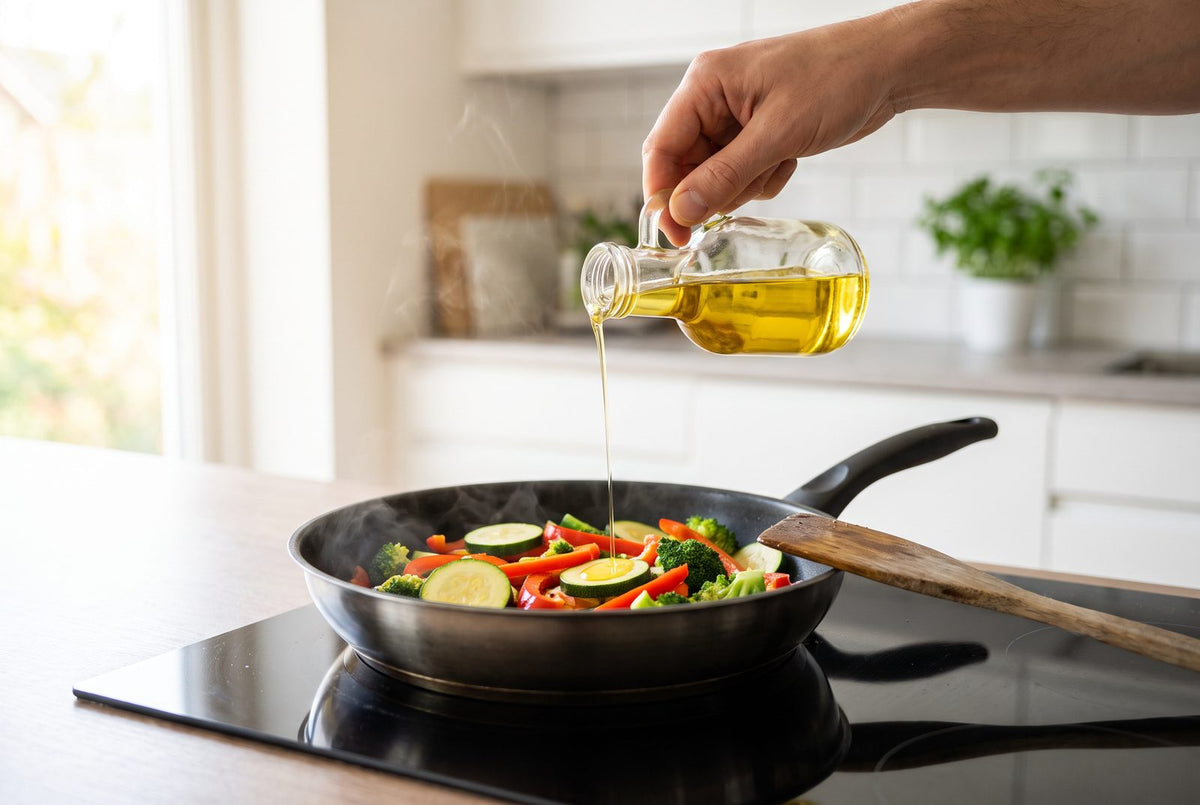 Rapeseed oil in the pan: refined rapeseed oil is suitable for frying at medium heat