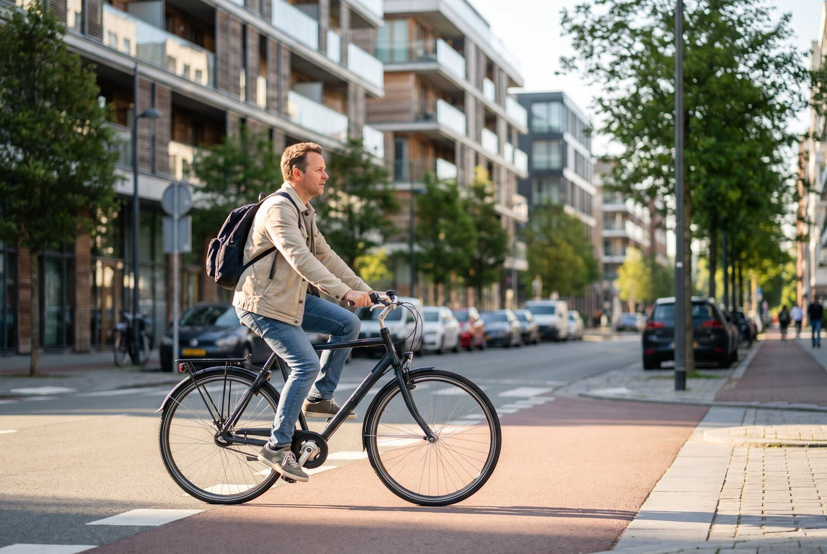 Cycling to work: everyday movement raises your PAL value and therefore your calorie needs