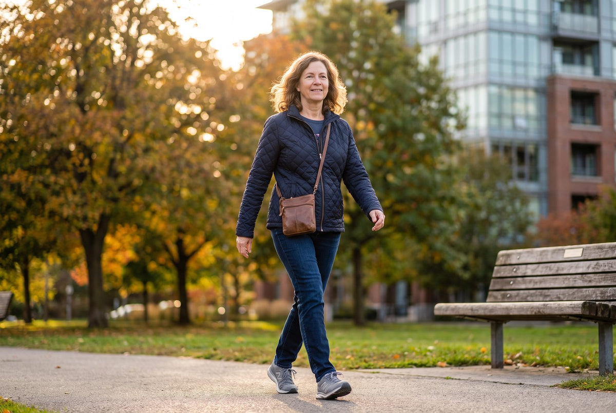 Brisk walking in the park: 10,000 steps cost a 70 kg person around 350 to 390 kcal