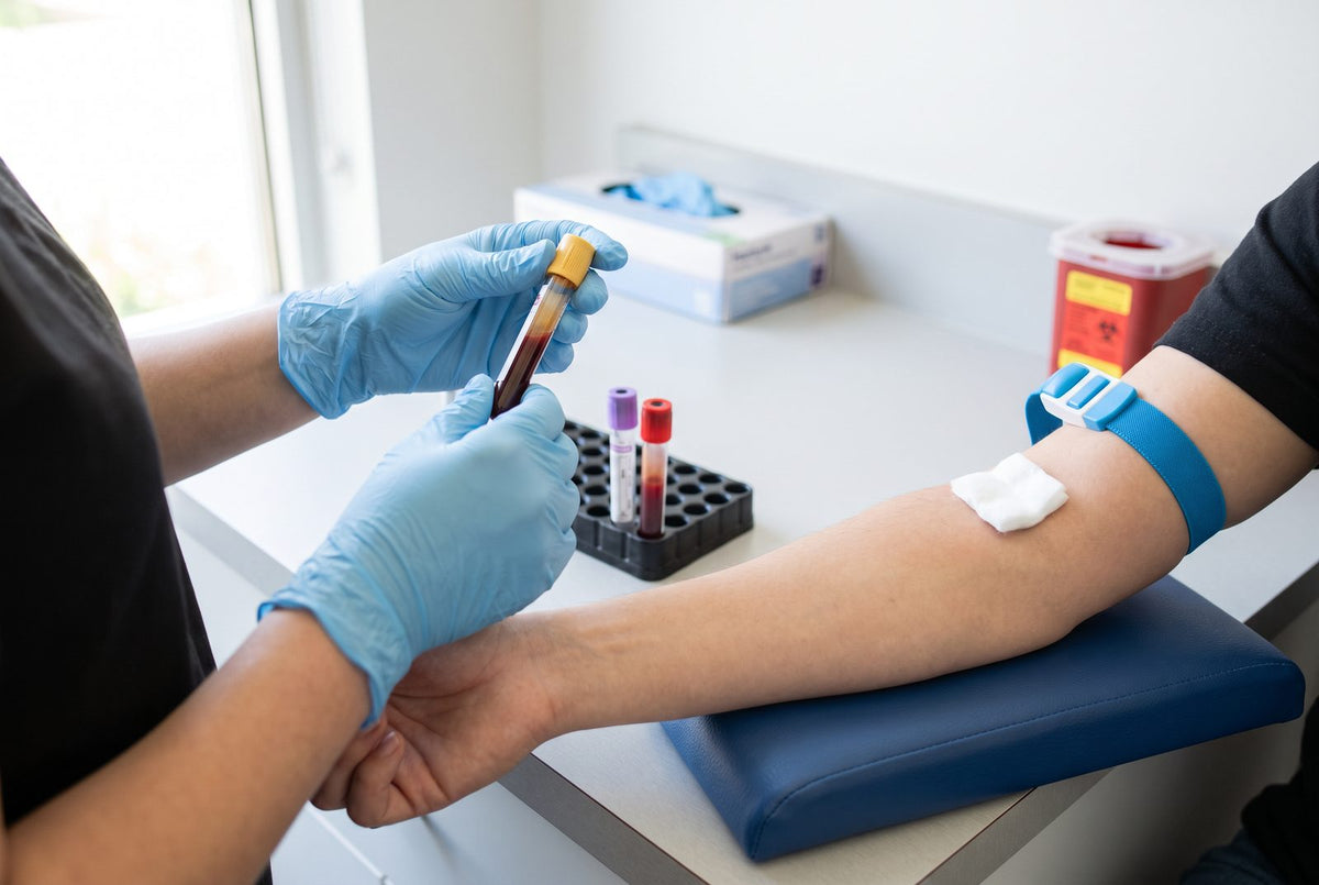 Blutabnahme in der Hausarztpraxis: Nur gezielte Blutwerte zeigen einen Vitaminmangel